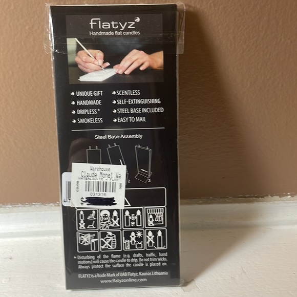 Flatyz handmade, dripless, smokeless oderless self extinguishing flat candles - Picture 2 of 2